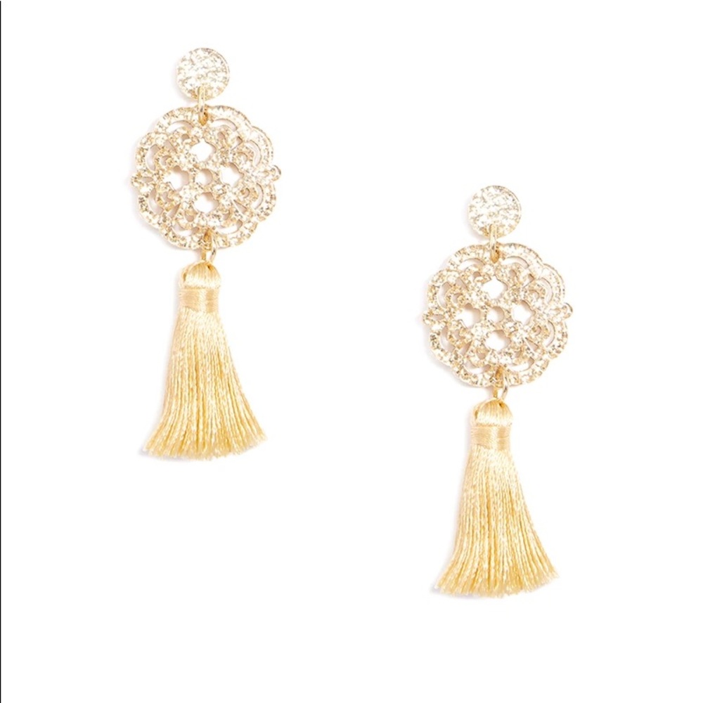 Allure Tassel Drop Earrings in Gold